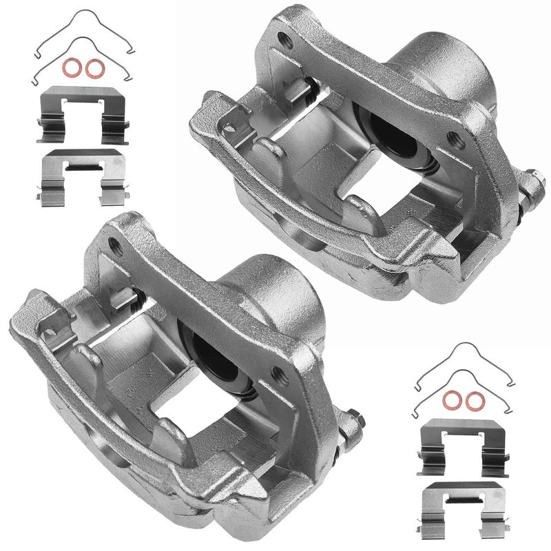2x Front Brake Caliper with Bracket for Chevy Malibu Buick Encore GMC Terrain
