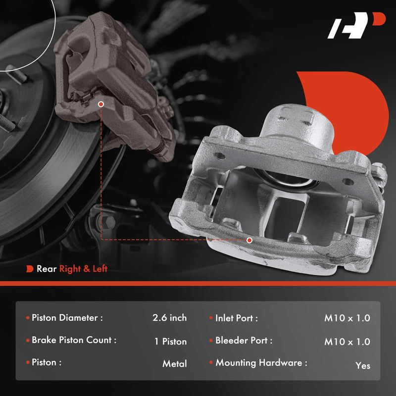 2x Front Brake Caliper with Bracket for Lexus IS250 2009-2015 GS300 2006