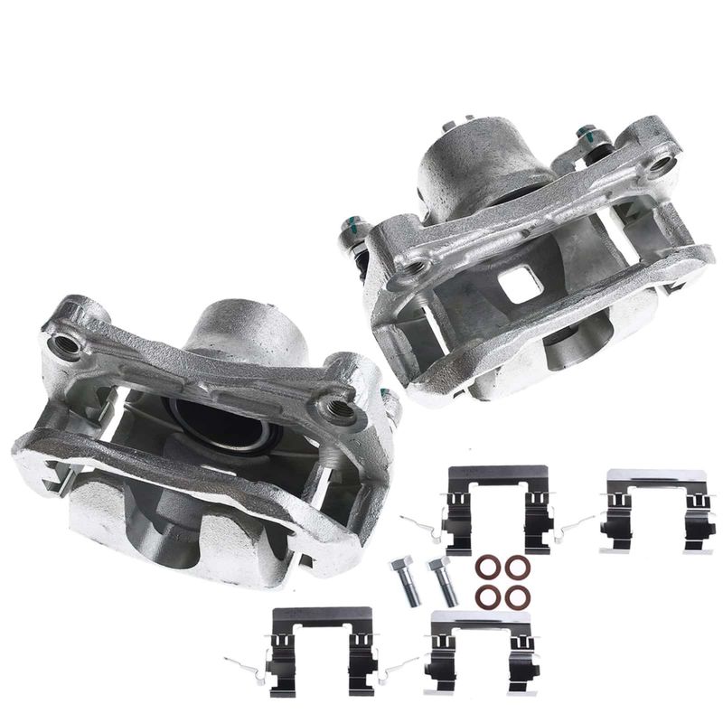 2x Front Brake Caliper with Bracket for Nissan Juke 2011-2017 Sentra L4 1.6L