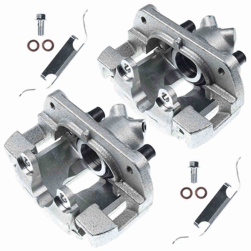 2x Front Brake Caliper with Bracket for BMW X3 E83 2004-2011 3.0L 2.5L