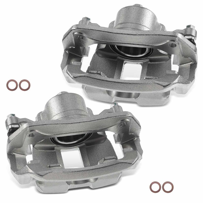 2x Front Brake Caliper with Bracket for Honda Accord 2013-2017