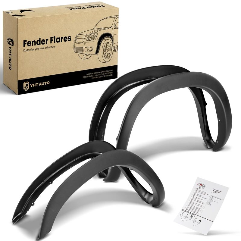 4x Front & Rear Factory Style Fender Flare for Dodge Ram 1500 2500 3500 02-09