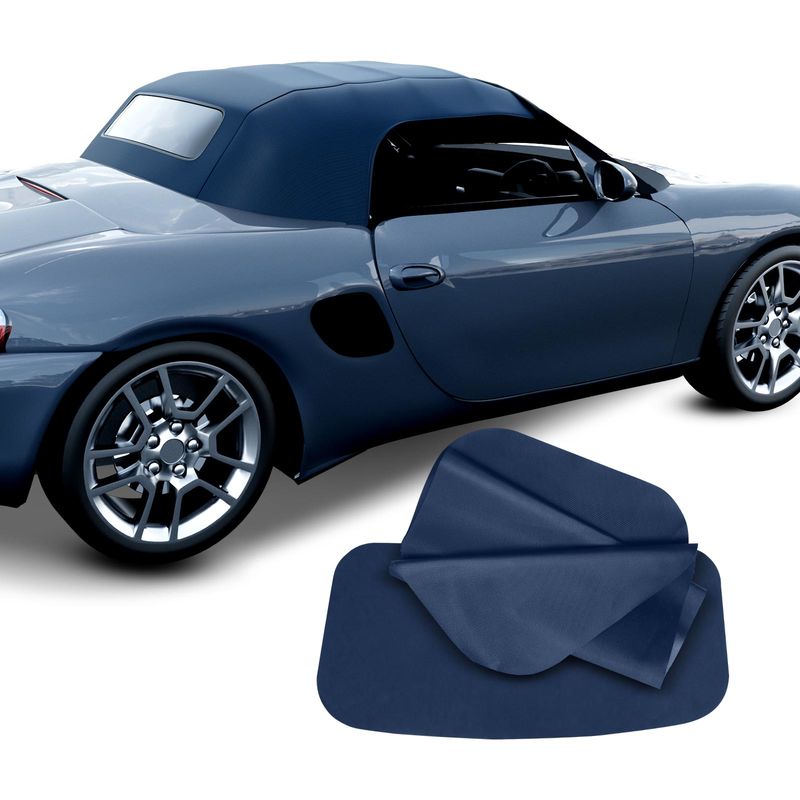 Blue Convertible Soft Top with Glass Window for Porsche Boxster 1997-2002