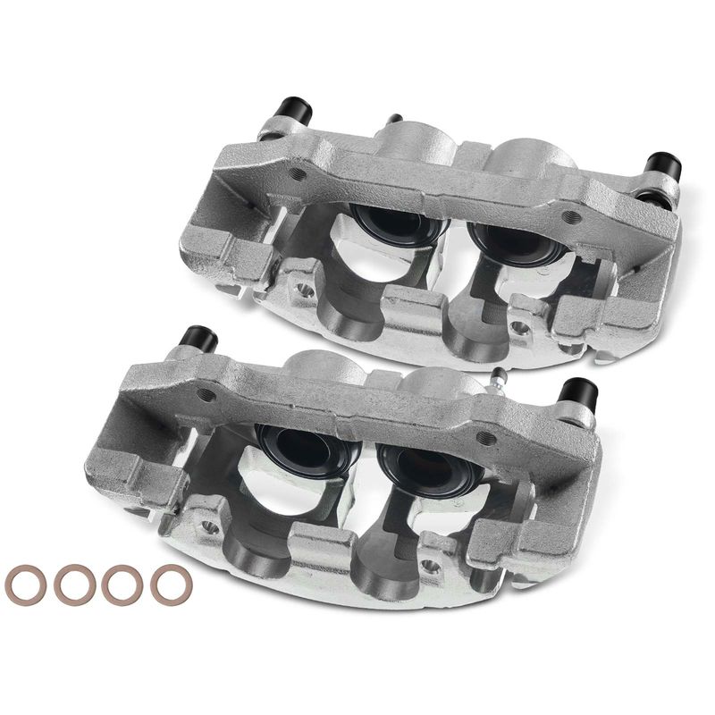 2x Front Brake Caliper with Bracket for Ford Expedition Navigator 2007-2009