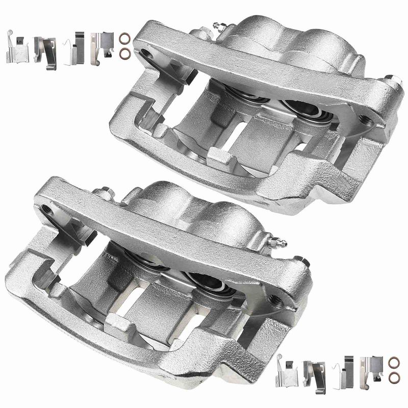 2x Front Brake Caliper with Bracket for Ford F250 F-350 1999-2000 4WD