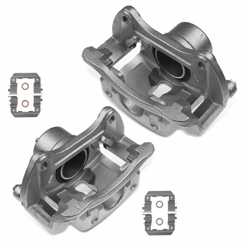 2x Front Brake Caliper with Bracket for Hyundai Veloster 2013 2014 2015 2016