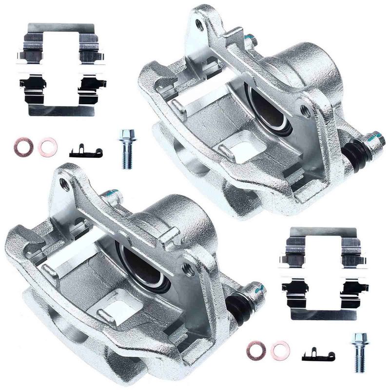 2x Front Brake Caliper with Bracket for Chevy Cobalt 2007-2010 Pontiac G5