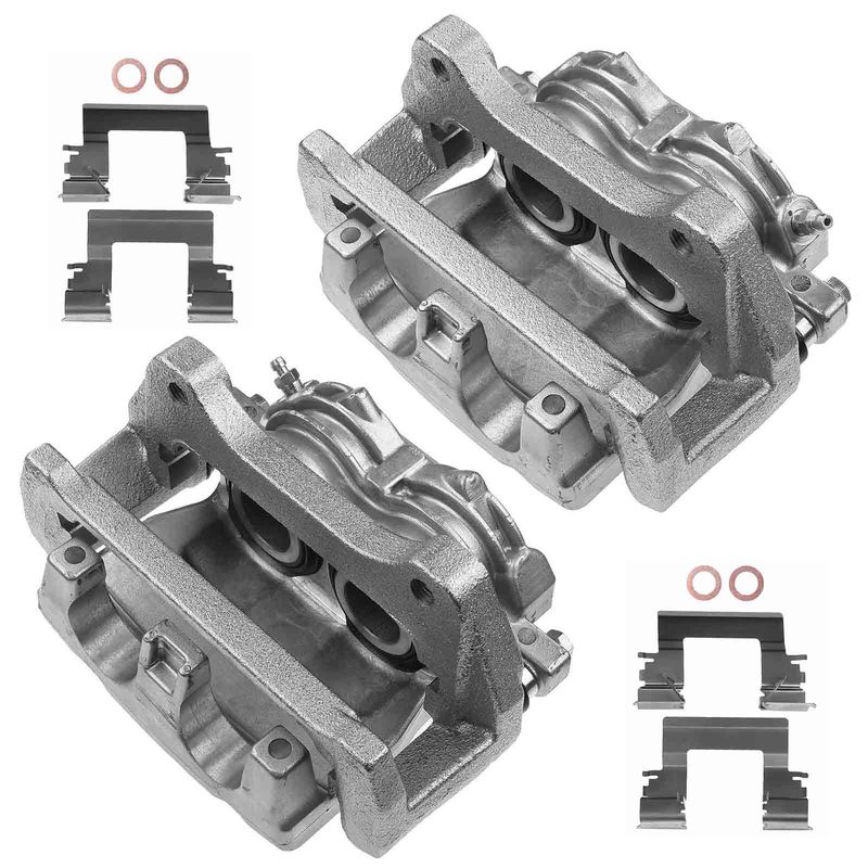 2x Front Brake Caliper with Bracket for Pontiac G8 2008 2009 3.6L