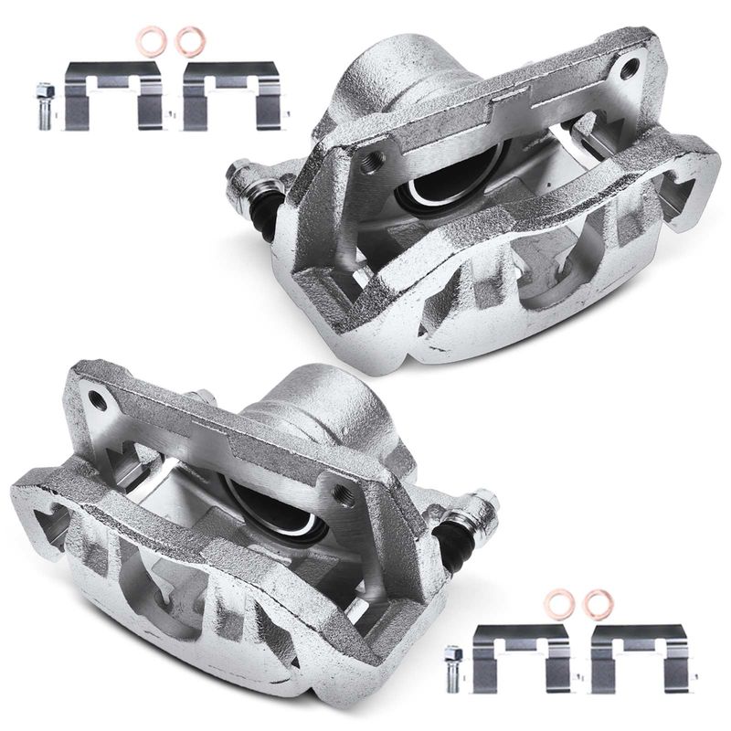 2x Front Brake Caliper with Bracket for Honda Accord 2003-2012 Acura CL TL TSX