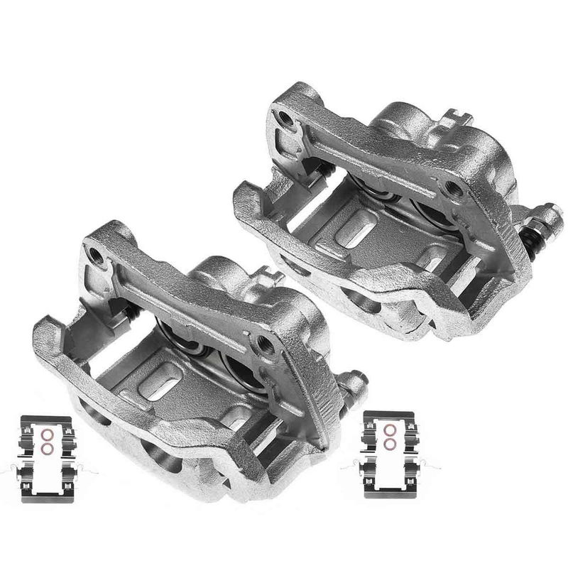 2x Front Brake Caliper with Bracket for Nissan 370Z 09-19 Infiniti G35 G37 Q70