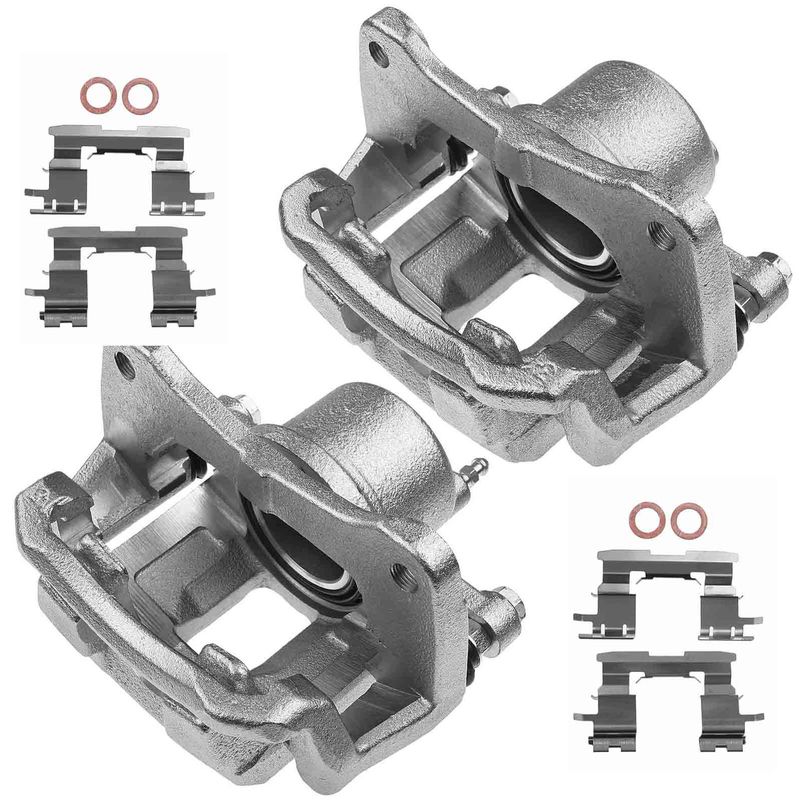 2x Front Brake Caliper with Bracket for Toyota Prius 2001-2003 1.5L