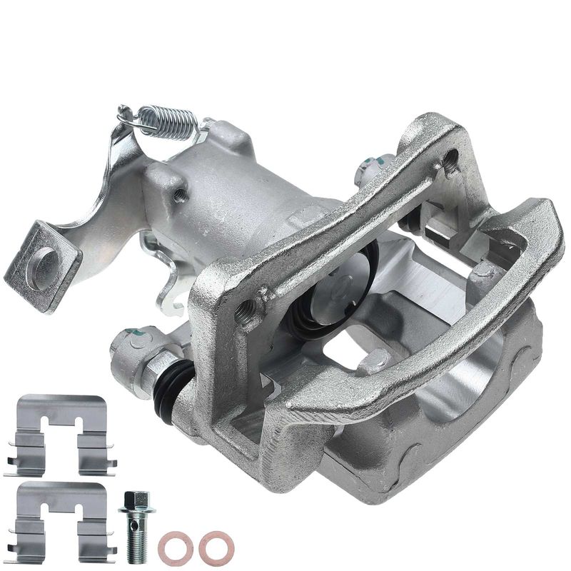 Rear Driver Brake Caliper with Bracket for Hyundai Elantra GT Kia Forte Forte5
