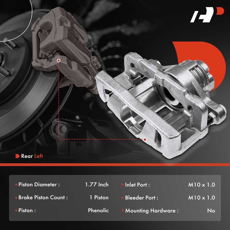 Rear Driver Brake Caliper with Bracket for Cadillac CTS 2003-2008 STS 2005-2011