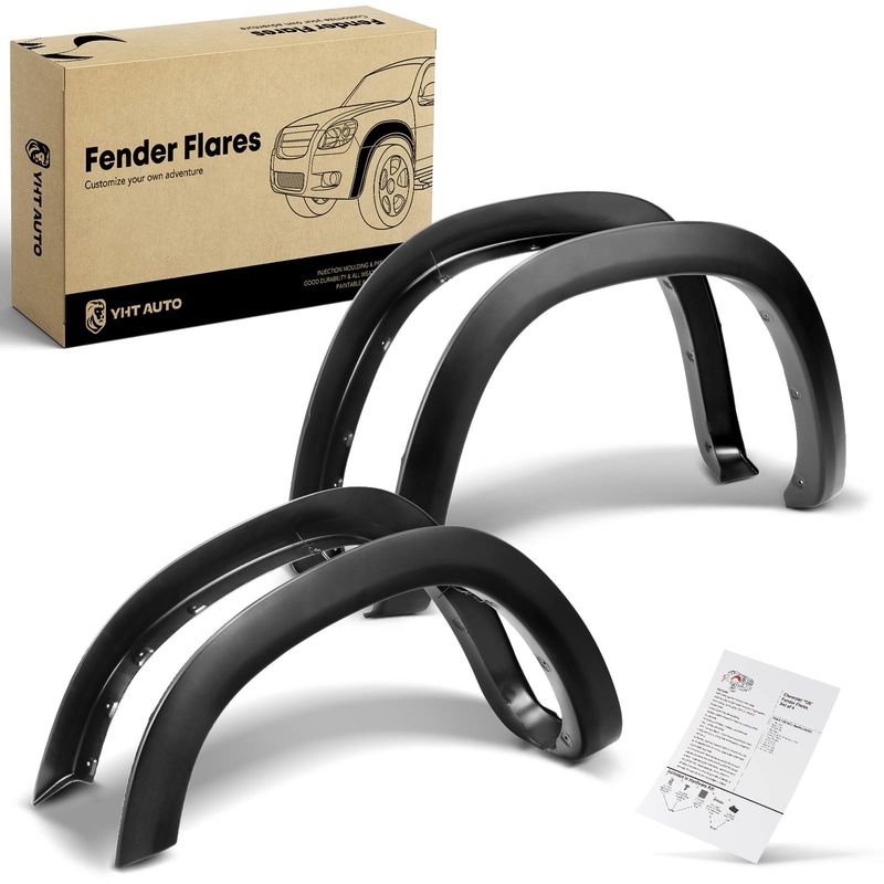 4x Front & Rear Factory Style Fender Flare for Ram 1500 2019-2021