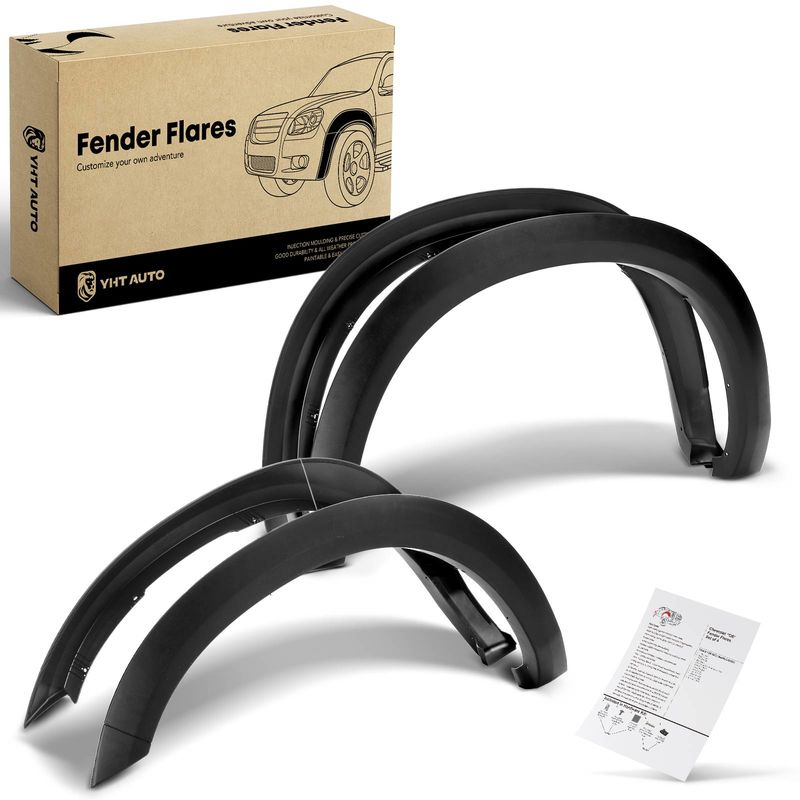 4x Front & Rear Factory Style Fender Flare for Dodge Ram 2500 3500 2010-2017
