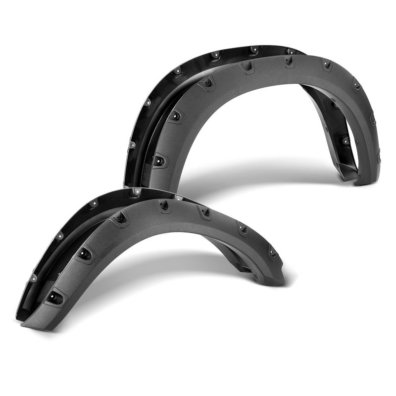 4x Front & Rear Pocket Style Textured Fender Flare for Dodge Ram 1500 2009-2018