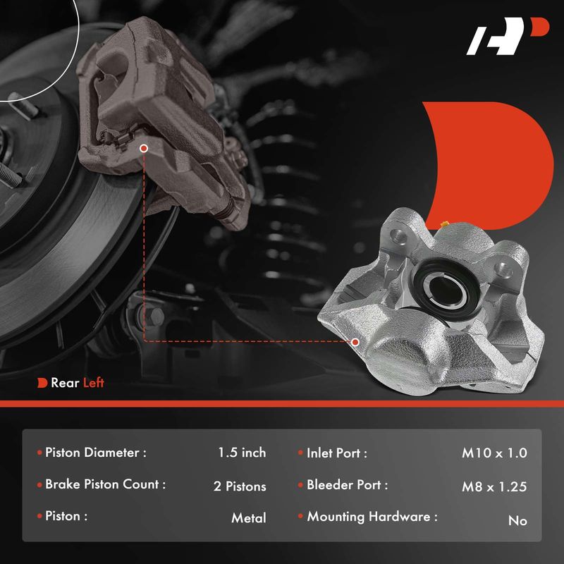 Rear Driver Brake Caliper for Mercedes-Benz W114 W115 C123 230 220D 280 450SLC