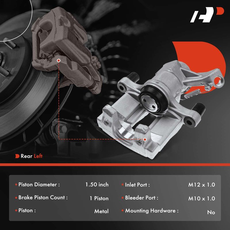 Rear Driver Brake Caliper for Saab 9-3 2005-2011 9-3X 2010-2011