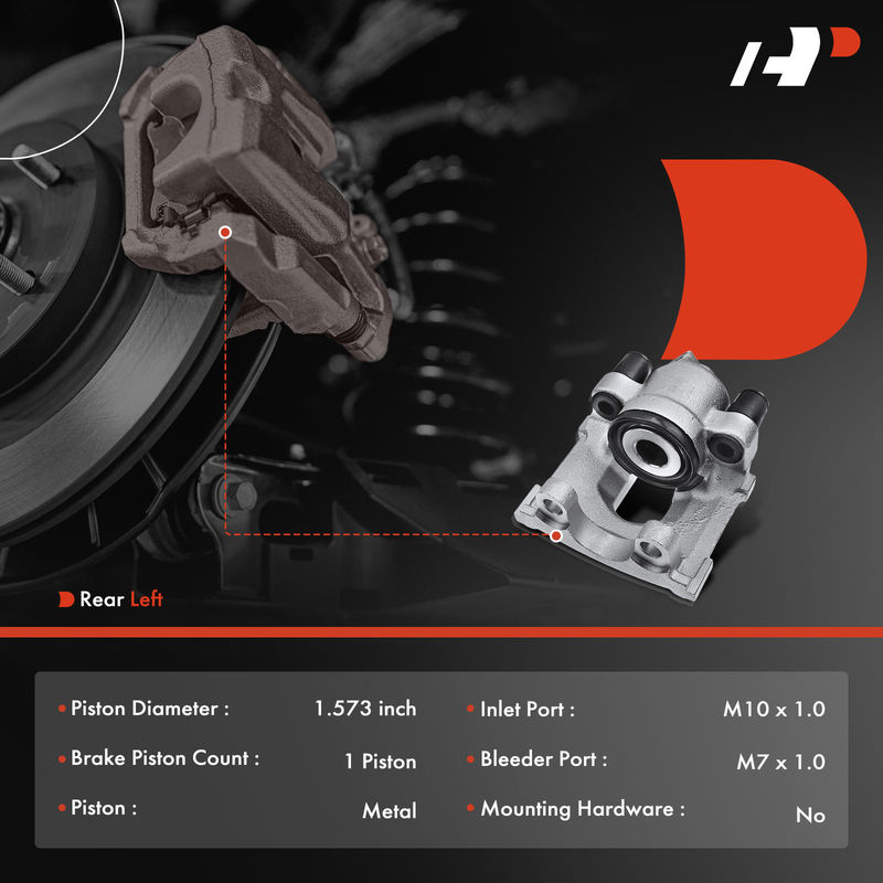 Rear Driver Brake Caliper for BMW Z4 E85 2003 2004 2005 L6 2.5L