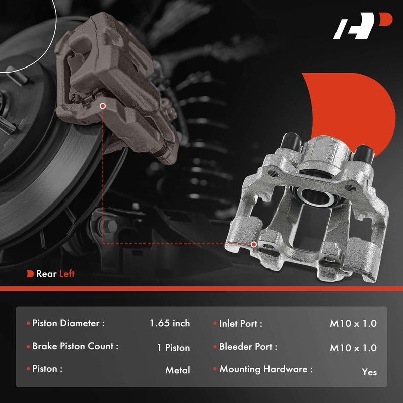 Rear Driver Brake Caliper with Bracket for BMW F22 F23 F30 F31 F32 F33 F34 F36