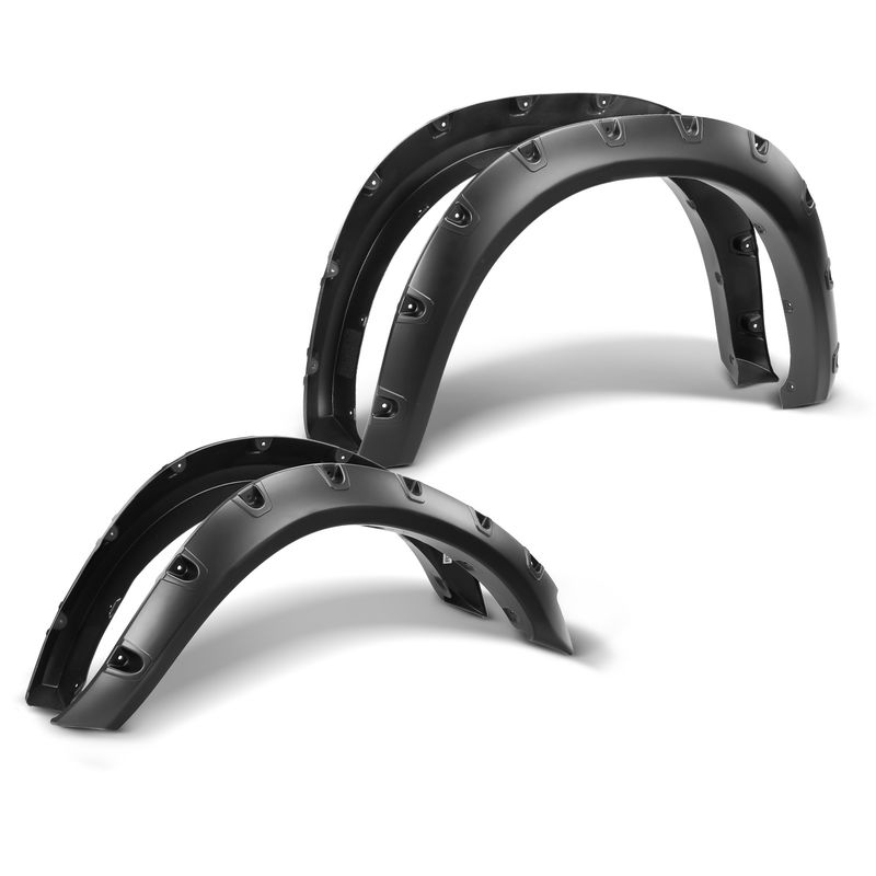 4x Front & Rear Pocket Style Shiny Fender Flare for Dodge Ram 2500 3500 11-17