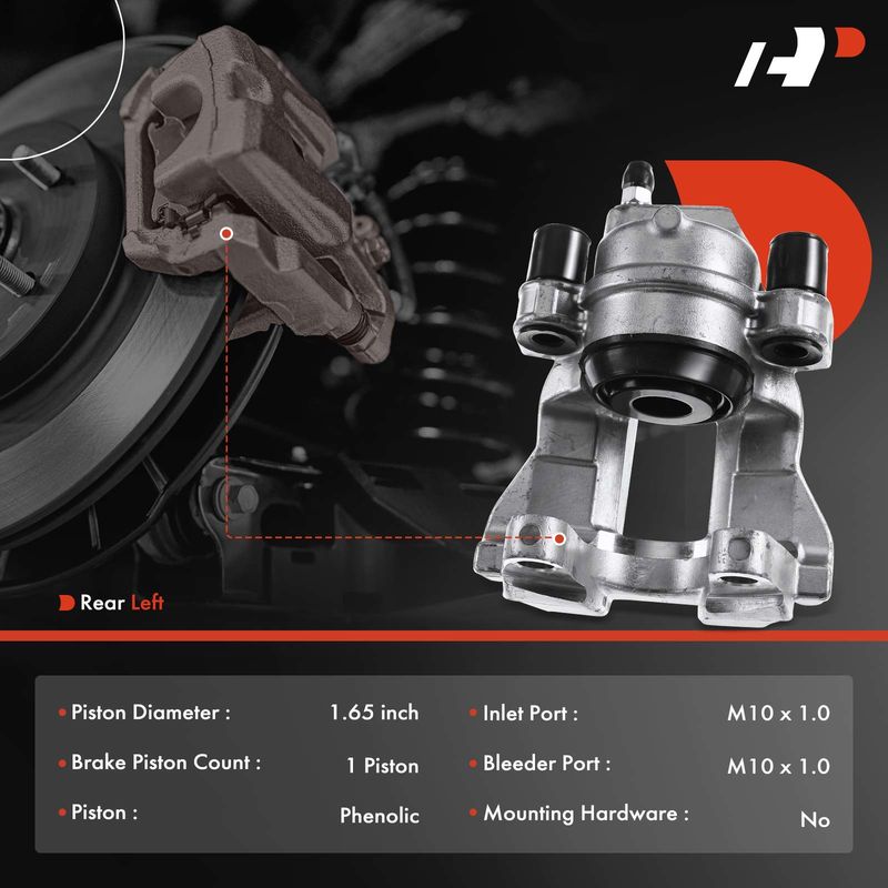 Rear Driver Brake Caliper for Mercedes-Benz E320 E350 E500 SL500 W211 RWD Only
