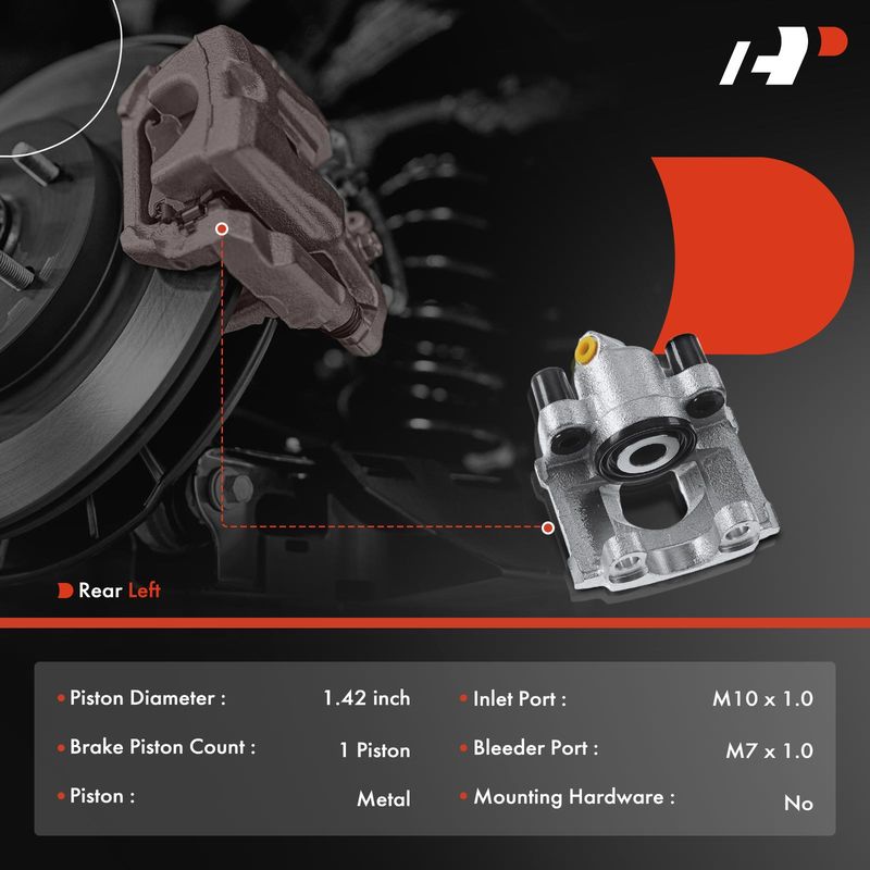 Rear Driver Brake Caliper for BMW E36 318i 318is 320i 323is 325i 325is