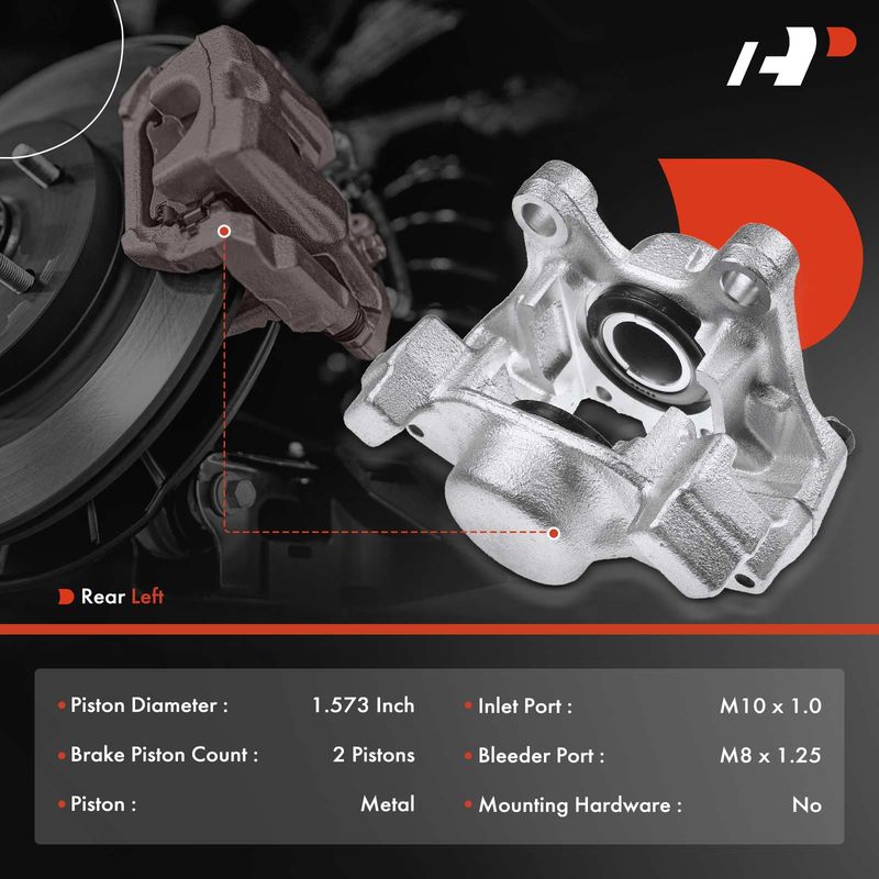 Rear Driver Brake Caliper for Mercedes-Benz 300SD 300SE E320 S320 S350 92-03
