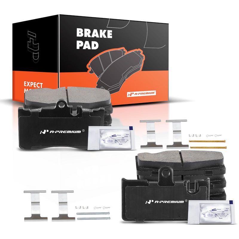 Front & Rear Ceramic Brake Pads for Hyundai Entourage Santa Fe XL Kia Sedona
