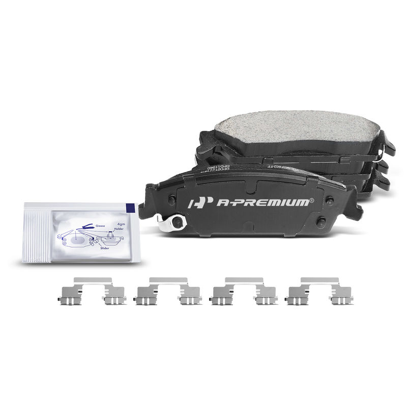 4pcs Rear Driver & Passenger Ceramic Brake Pads with Sensor for Chevrolet Silverado 1500 Cadillac Escalade GMC Yukon