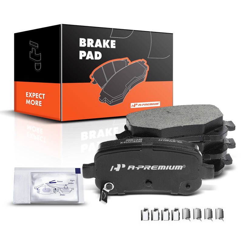 4pcs Rear Driver & Passenger Ceramic Brake Pads  for Chrysler Town & Country 08-12 Grand Caravan Journey