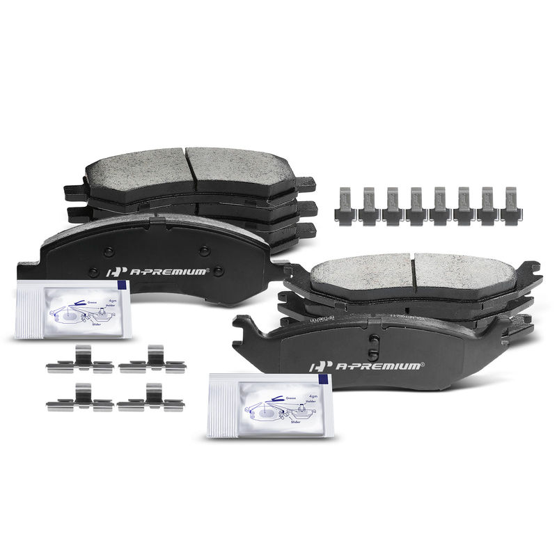 8pcs Front & Rear Ceramic Brake Pads  for Chrysler Aspen Dodge Durango Ram 1500