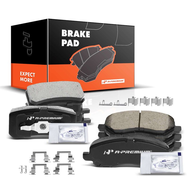8pcs Front & Rear Ceramic Brake Pads  for Chrysler 200 Jeep Compass Patriot Lancer