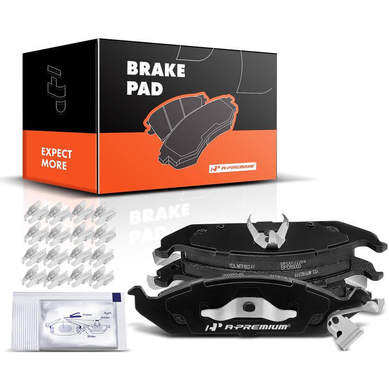4pcs Front Driver & Passenger Ceramic Brake Pads with Sensor for Chrysler Cirrus 1995-2000 Dodge Sebring Plymouth