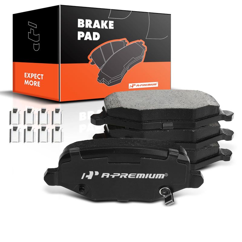 4pcs Rear Driver & Passenger Ceramic Brake Pads with Sensor for Chrysler Town & Country Dodge Grand Caravan VW Ram