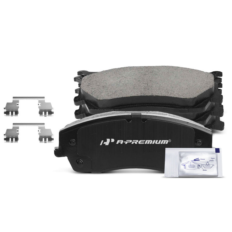 4pcs Front Driver & Passenger Ceramic Brake Pads with Sensor for Chrysler 300 Dodge Challenger Charger Magnum