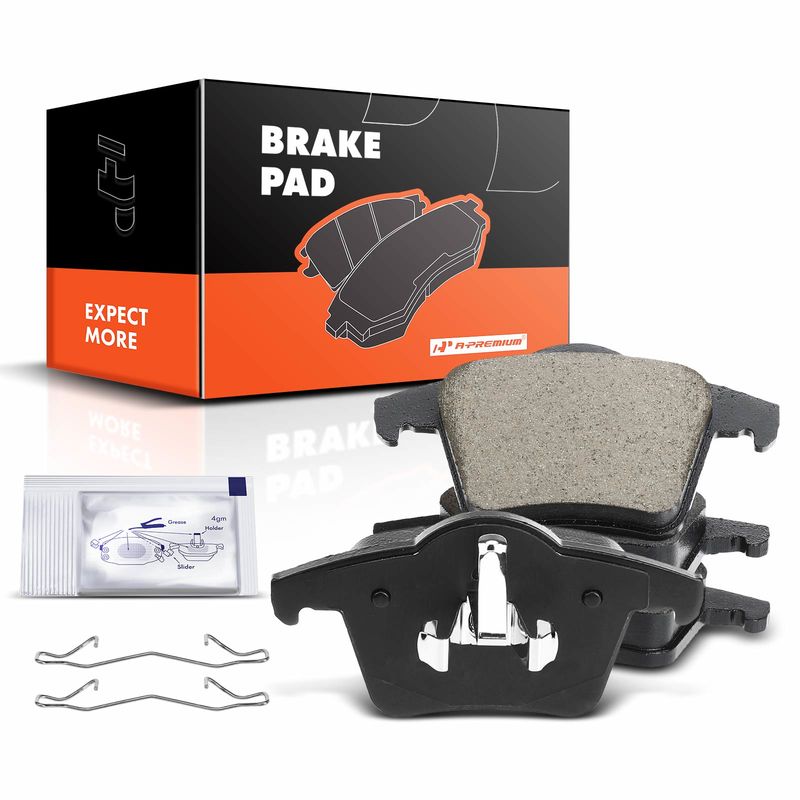 4pcs Rear Driver & Passenger Ceramic Brake Pads  for Volvo XC90 2003 2004 2005-2014 2.5L 2.9L3.2L 4.4L