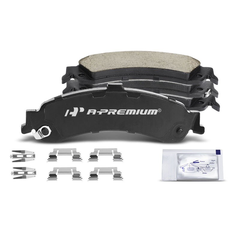4pcs Rear Driver & Passenger Ceramic Brake Pads with Sensor for Chevrolet Silverado 1500 GMC Sierra 1500 Cadillac