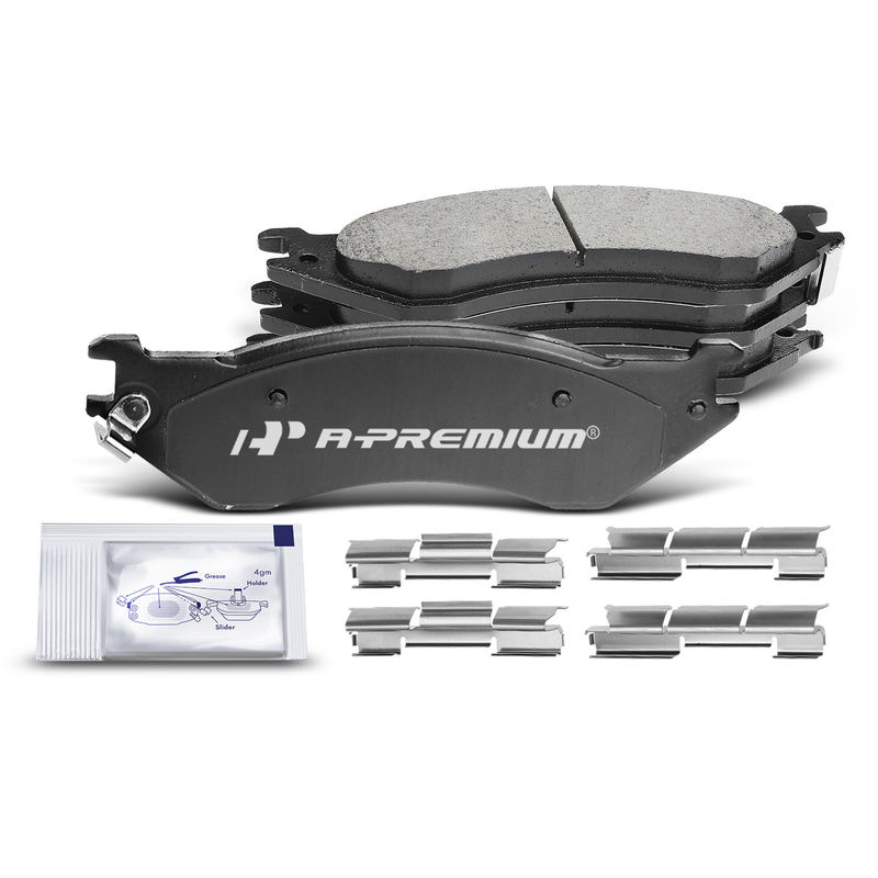 4pcs Rear Driver & Passenger Ceramic Brake Pads  for Dodge Ram 1500 05-10 Ram 1500 11-18 Chrysler 5-Lug