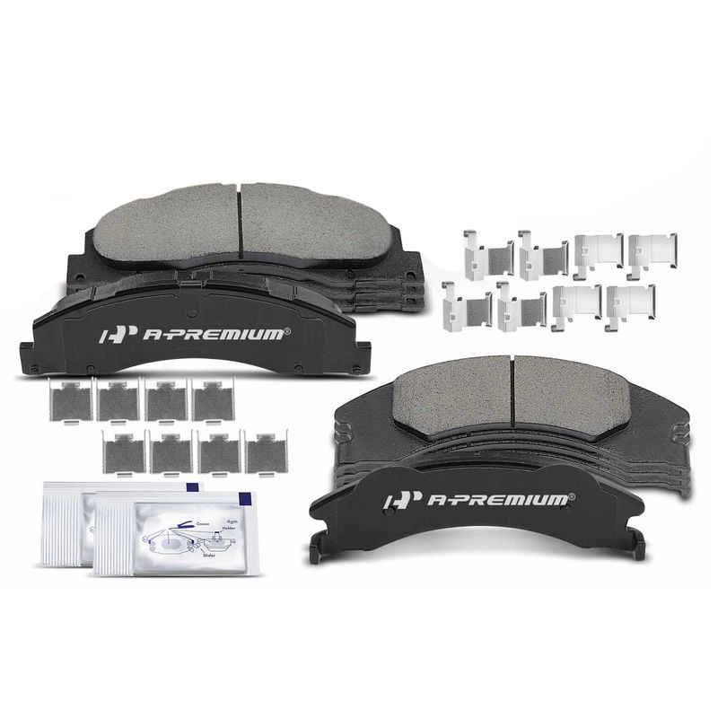 8pcs Front & Rear Ceramic Brake Pads  for Ford E-150 E-250 2008-2014 E-450 Super Duty