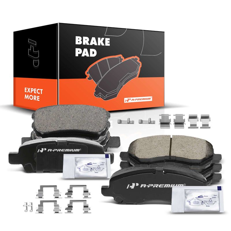 8pcs Front & Rear Ceramic Brake Pads  for Chrysler 200 Compass Patriot Lancer Avenger