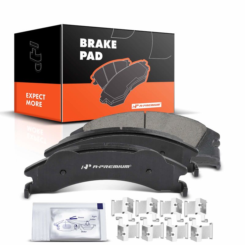 4pcs Rear Driver & Passenger Ceramic Brake Pads  for Ford E-150 E-250 2008-2014 E-350 E-450 Super Duty