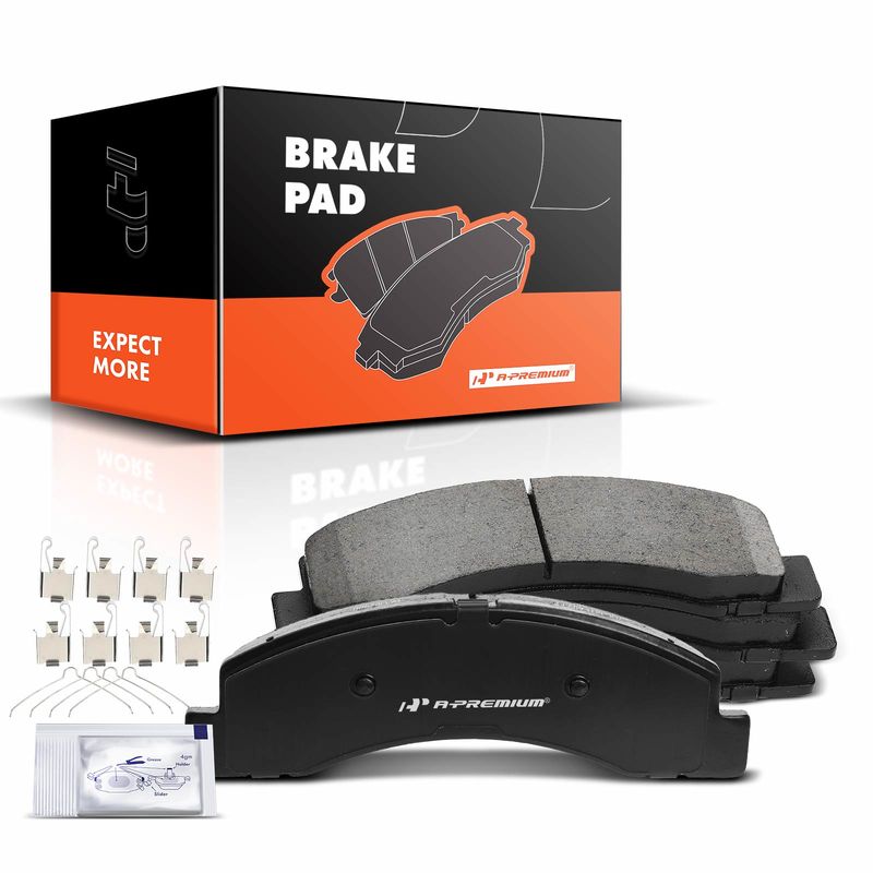 4pcs Front Driver & Passenger Ceramic Brake Pads  for Ford Excursion 00-05 F-250 F-350 Super Duty 99-04