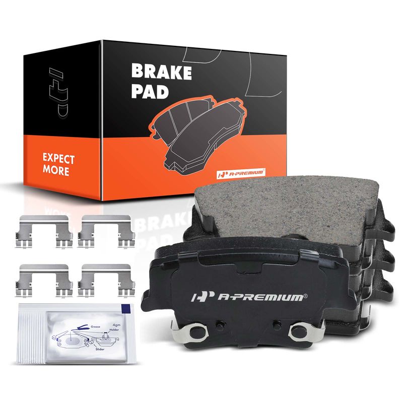 4pcs Rear Driver & Passenger Ceramic Brake Pads with Sensor for Chrysler 300 2005-2020 Dodge Challenger 2009-2020