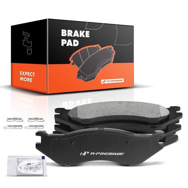 4pcs Front Driver & Passenger Ceramic Brake Pads  for Dodge Ram 1500 Durango 2003-2006 Ram 1500 Van 4WD