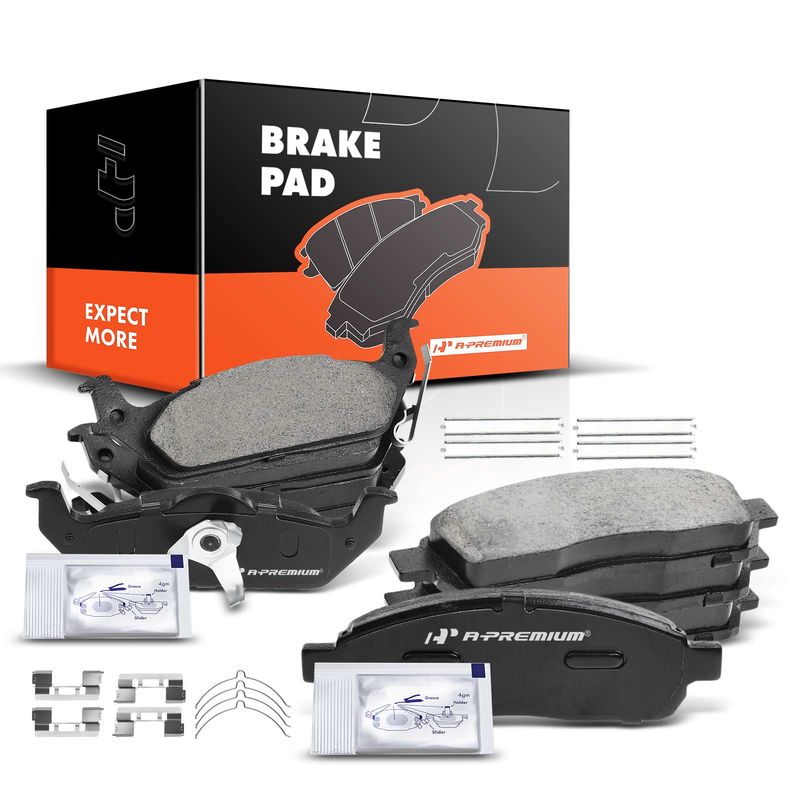 8pcs Front & Rear Ceramic Brake Pads  for Ford F-150 2004-2008 Lincoln Mark LT 06-08