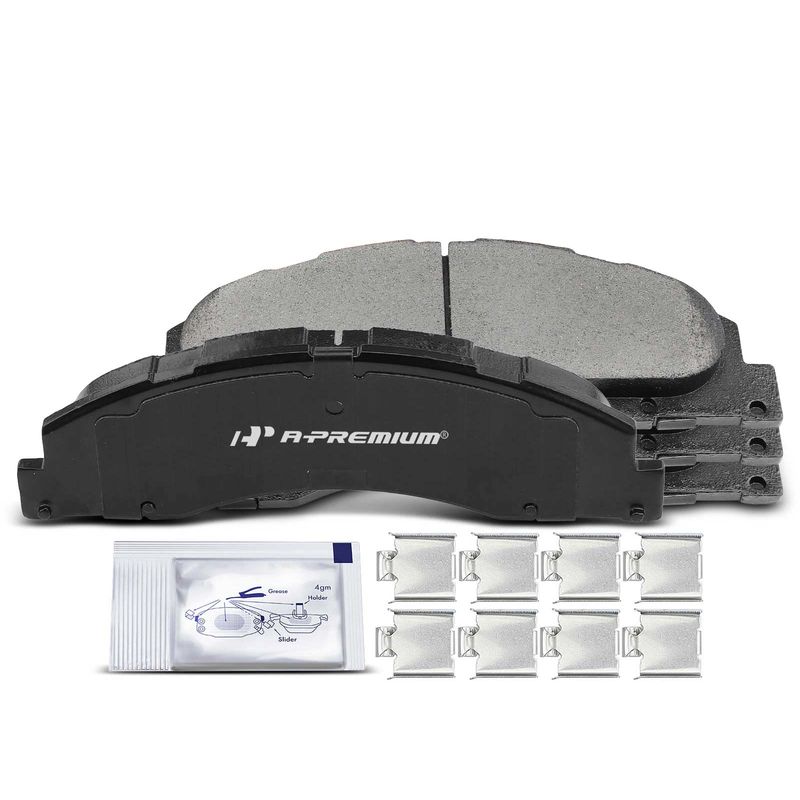 4pcs Front Driver & Passenger Ceramic Brake Pads  for Ford E-150 E-250 2008-2014 E-350 E-450 Super Duty