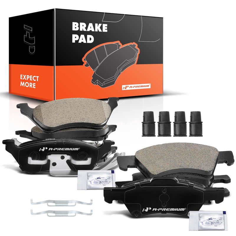 8pcs Front & Rear Ceramic Brake Pads  for Chrysler Town & Country 2001-2007 Dodge