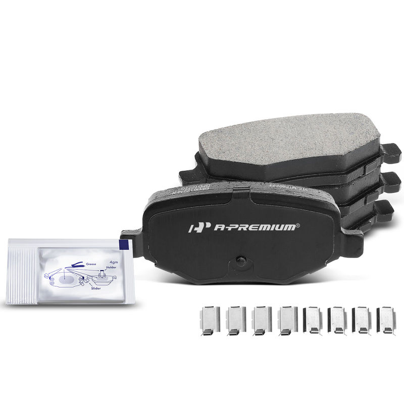4pcs Rear Driver & Passenger Ceramic Brake Pads  for Ford Explorer 11-19 Flex 09-19 Lincoln MKT 10-19 MKS