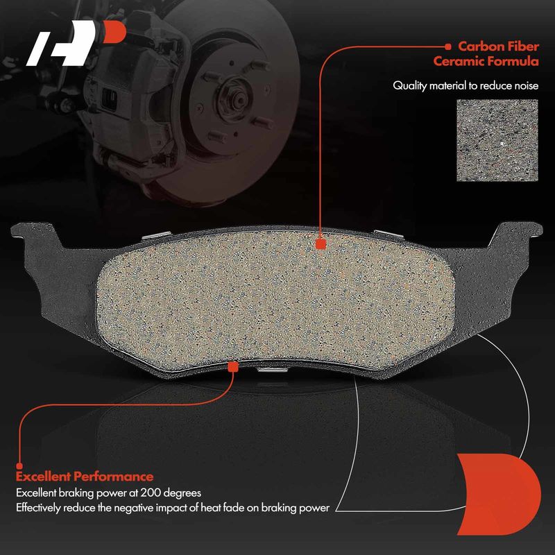 4pcs Rear Driver & Passenger Ceramic Brake Pads  for Dodge Stratus Chrysler Sebring Plymouth